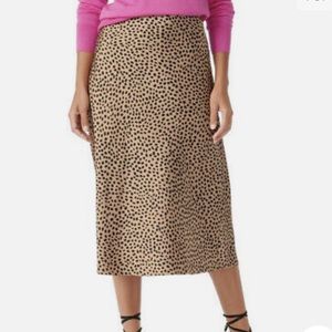 J. Crew Leopard Midi skirt (flattering on)